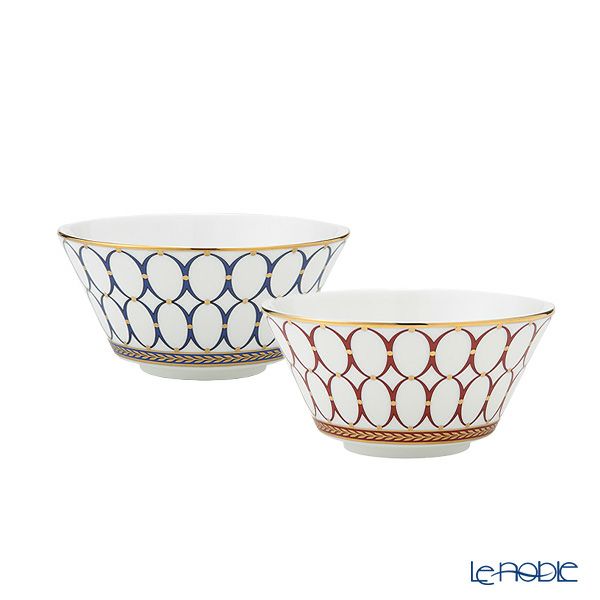 ウェッジウッド（Wedgwood） ルネッサンス ゴールド＆レッド ボウル 11cm ペア