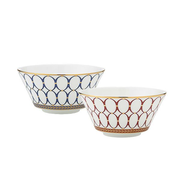 ウェッジウッド（Wedgwood） ルネッサンス ゴールド＆レッド ボウル 11cm ペア