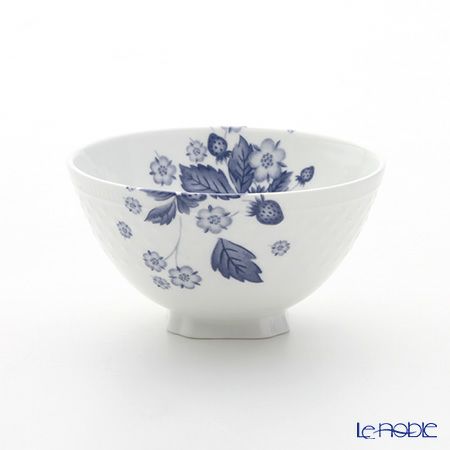 ウェッジウッド（Wedgwood） ストロベリーブルームインディゴ 夫婦茶碗 ライスボウルL＆M