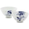 ウェッジウッド（Wedgwood） ストロベリーブルームインディゴ 夫婦茶碗 ライスボウルL＆M