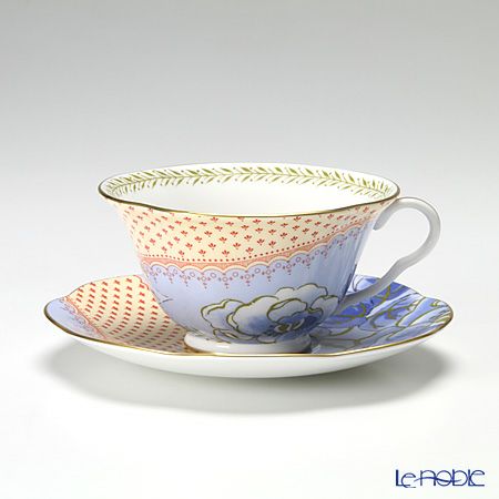 ウェッジウッド（Wedgwood） バタフライブルーム ティーカップ＆ソーサー ＆ プレート 20cm 4色セット