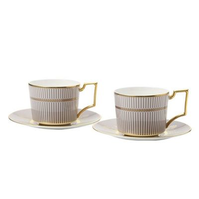 【未使用品】ウェッジウッド ルネッサンス GREY モーニングセット ペア ウェッジウッド（Wedgwood） ルネッサンス グレイ（グレー） ティー