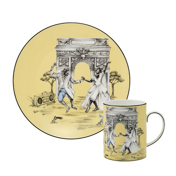 ウェッジウッド（Wedgwood） シーラ・ブリッジス プレート 20cm ＆マグカップ 2ピースセット ダンシング