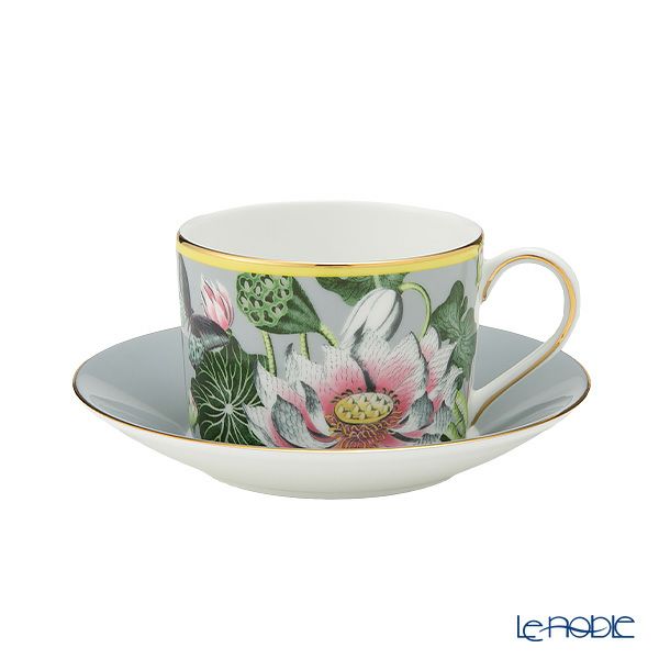 ウェッジウッド（Wedgwood） ワンダーラスト ウォーターリリー ティーカップ＆ソーサー×2＆スクエアトレイ ×1 3点セット