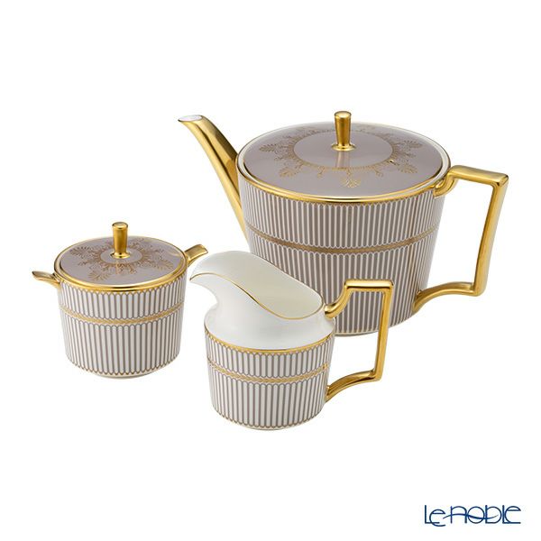 ウェッジウッド（Wedgwood） アンセミオン グレイ ティーポット＆シュガー＆クリーマー 3点セット