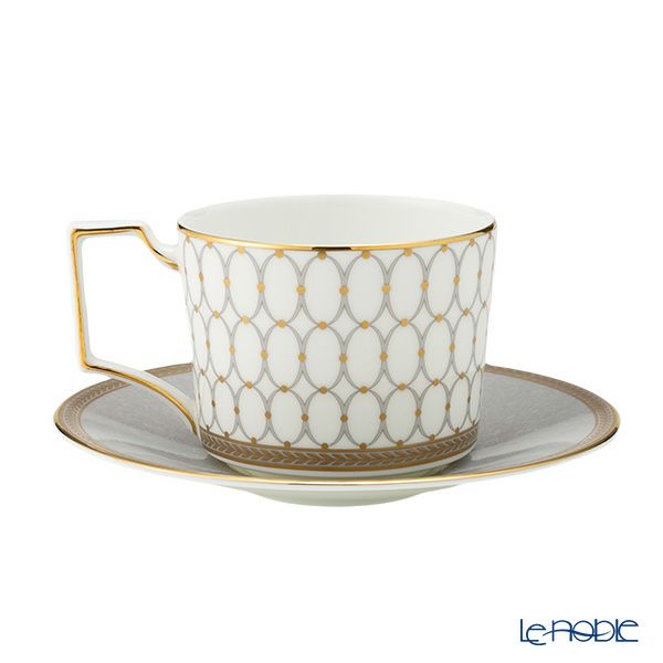 ウェッジウッド（Wedgwood） ルネッサンス グレイ（グレー） ティーカップ＆ソーサー 250ml ペア