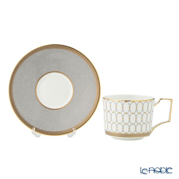 ウェッジウッド（Wedgwood） ルネッサンス グレイ（グレー） ティーカップ＆ソーサー 250ml ペア