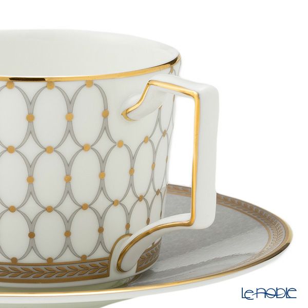 ウェッジウッド（Wedgwood） ルネッサンス グレイ（グレー） ティーカップ＆ソーサー 250ml ペア