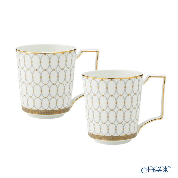 ウェッジウッド（Wedgwood） ルネッサンス グレイ（グレー） マグカップ 300ml ペア