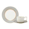 ウェッジウッド（Wedgwood） ルネッサンス グレイ（グレー） トリオセット ティー