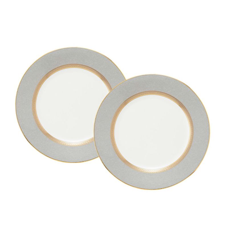 ウェッジウッド（Wedgwood） ルネッサンス グレイ（グレー） プレート 20cm ペア
