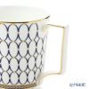 ウェッジウッド（Wedgwood） ルネッサンス グレイ（グレー）＆ゴールド（ブルー） マグカップ 300ml ペア