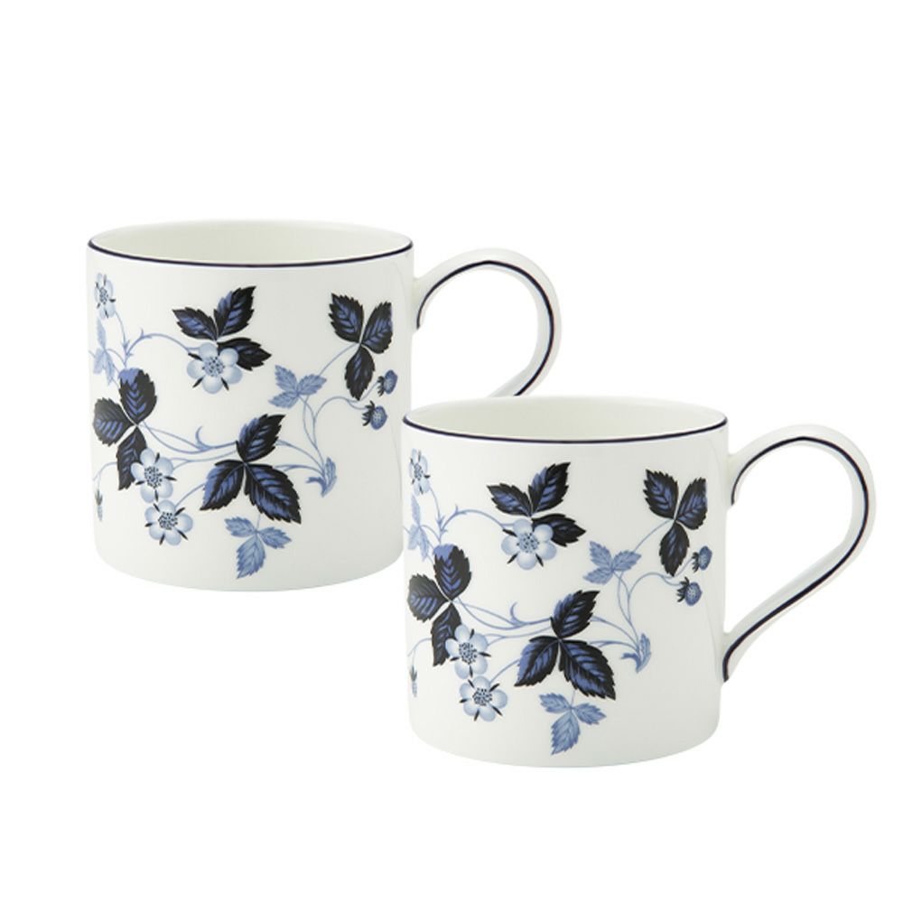 ウェッジウッド（Wedgwood） ストロベリーインクブルー マグカップ 350ml ペア