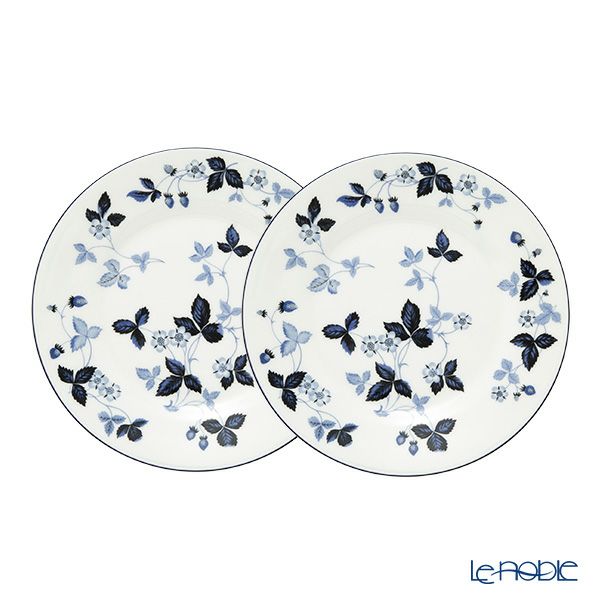 ウェッジウッド（Wedgwood） ストロベリーインクブルー プレート 20cm ペア