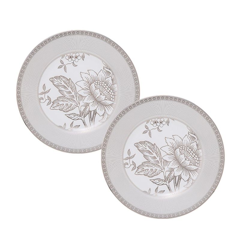 ウェッジウッド（Wedgwood） シルバートンキン プレート 20cm ペア