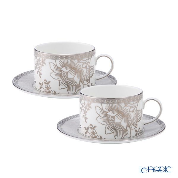 ウェッジウッド（Wedgwood） シルバートンキン ティーカップ＆ソーサー 250ml ペア