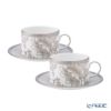ウェッジウッド（Wedgwood） シルバートンキン ティーカップ＆ソーサー 250ml ペア