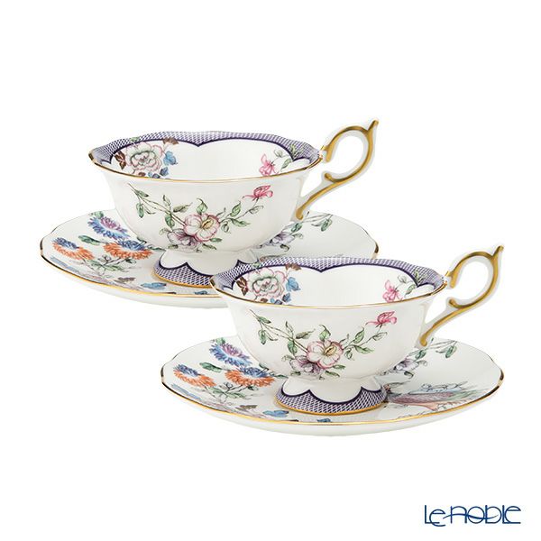 ウェッジウッド（Wedgwood） ワンダーラスト フォーチュン ティーカップ＆ソーサー 180ml ペア