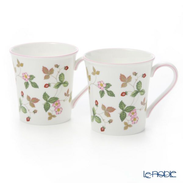 ウェッジウッド（Wedgwood） ワイルドストロベリー カジュアル マグ 300ml ピンク ペア