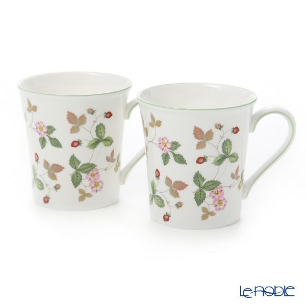 ウェッジウッド（Wedgwood） ワイルドストロベリー カジュアル マグ 300ml グリーン ペア