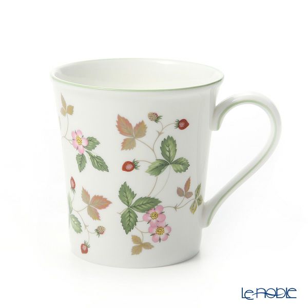 ウェッジウッド（Wedgwood） ワイルドストロベリー カジュアル マグ 300ml ペア ピンク＆グリーン