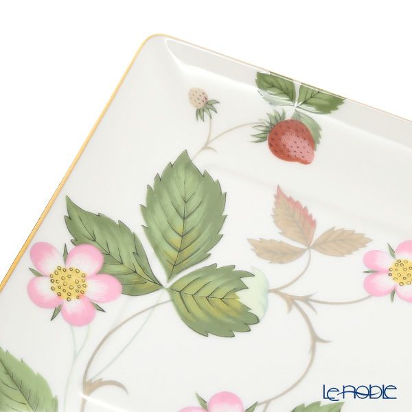ウェッジウッド（Wedgwood） ワイルドストロベリー スクエアトレイ／角皿 14.5cm ペア