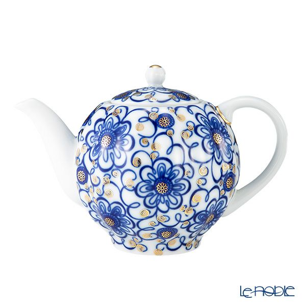 ロシア食器 インペリアル・ポーセリン ワインディングトウィッグ ティーポット 600ml