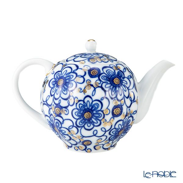 ロシア食器 インペリアル・ポーセリン ワインディングトウィッグ ティーポット 600ml