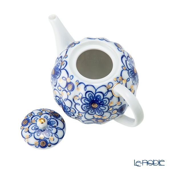 ロシア食器 インペリアル・ポーセリン ワインディングトウィッグ ティーポット 600ml