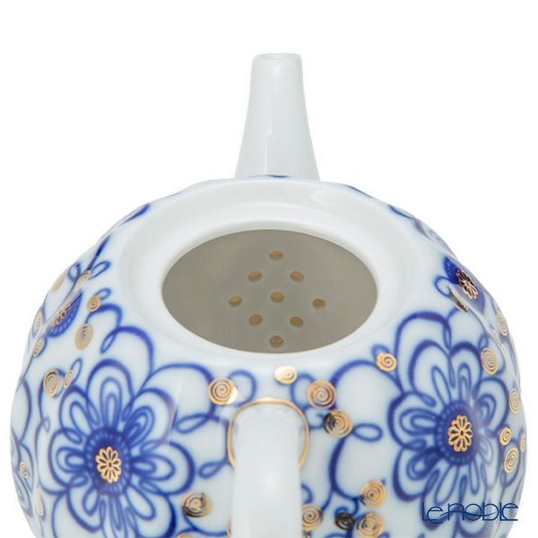 ロシア食器 インペリアル・ポーセリン ワインディングトウィッグ ティーポット 600ml