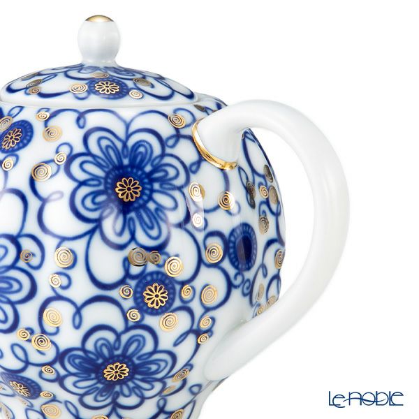 ロシア食器 インペリアル・ポーセリン ワインディングトウィッグ ティーポット 600ml