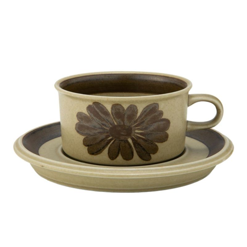 【1点限り】北欧ヴィンテージ アラビア（ARABIA） トゥントゥリ／Tunturi ティーカップ＆ソーサー