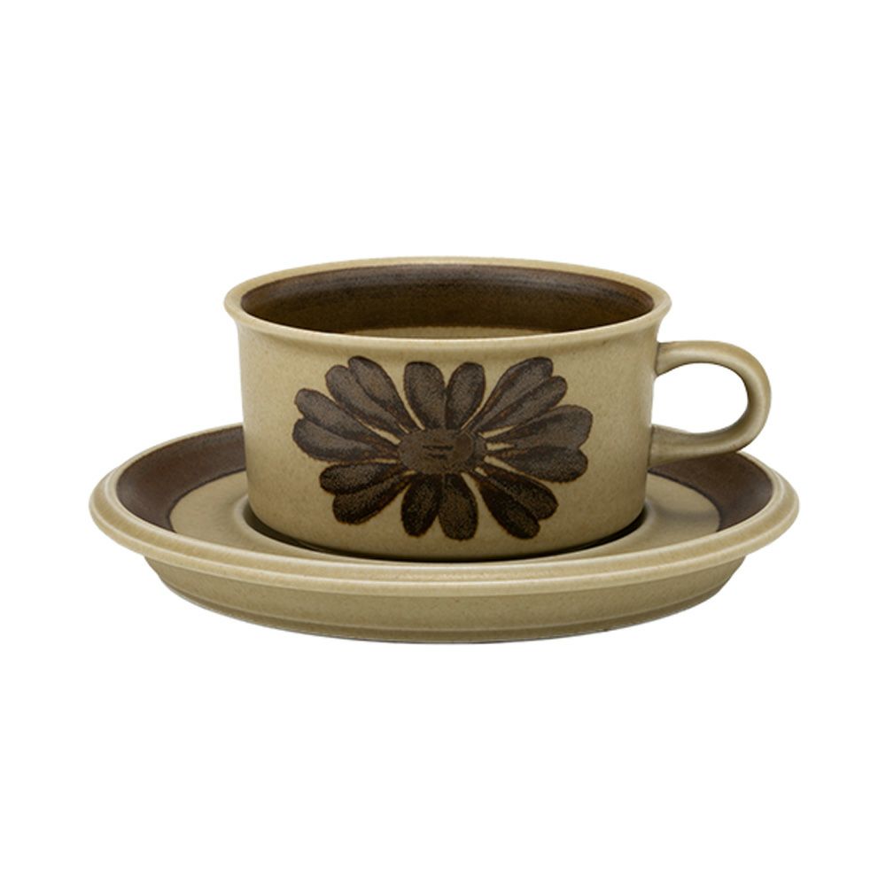 【1点限り】北欧ヴィンテージ アラビア（ARABIA） トゥントゥリ／Tunturi ティーカップ＆ソーサー