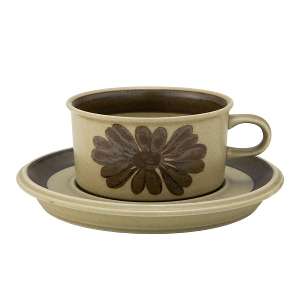 【1点限り】北欧ヴィンテージ アラビア（ARABIA） トゥントゥリ／Tunturi ティーカップ＆ソーサー