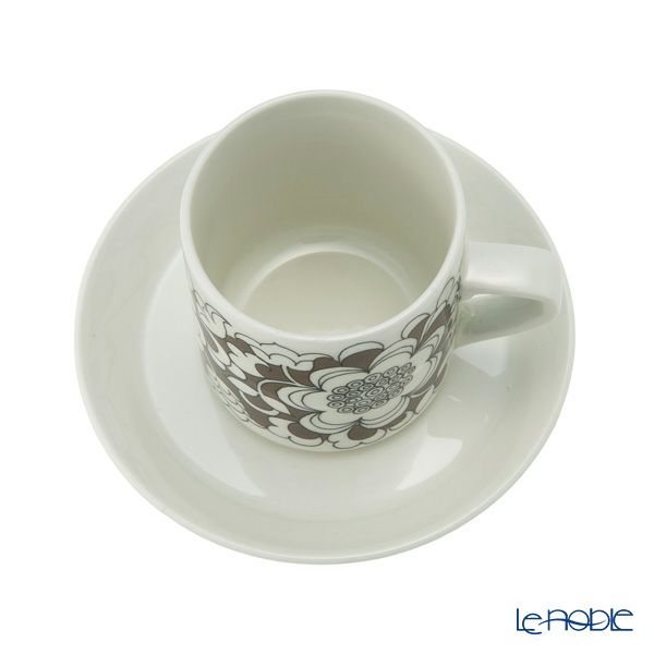 【1点限り】北欧ヴィンテージ アラビア（ARABIA） ガーデニア／Gardenia カップ＆ソーサー