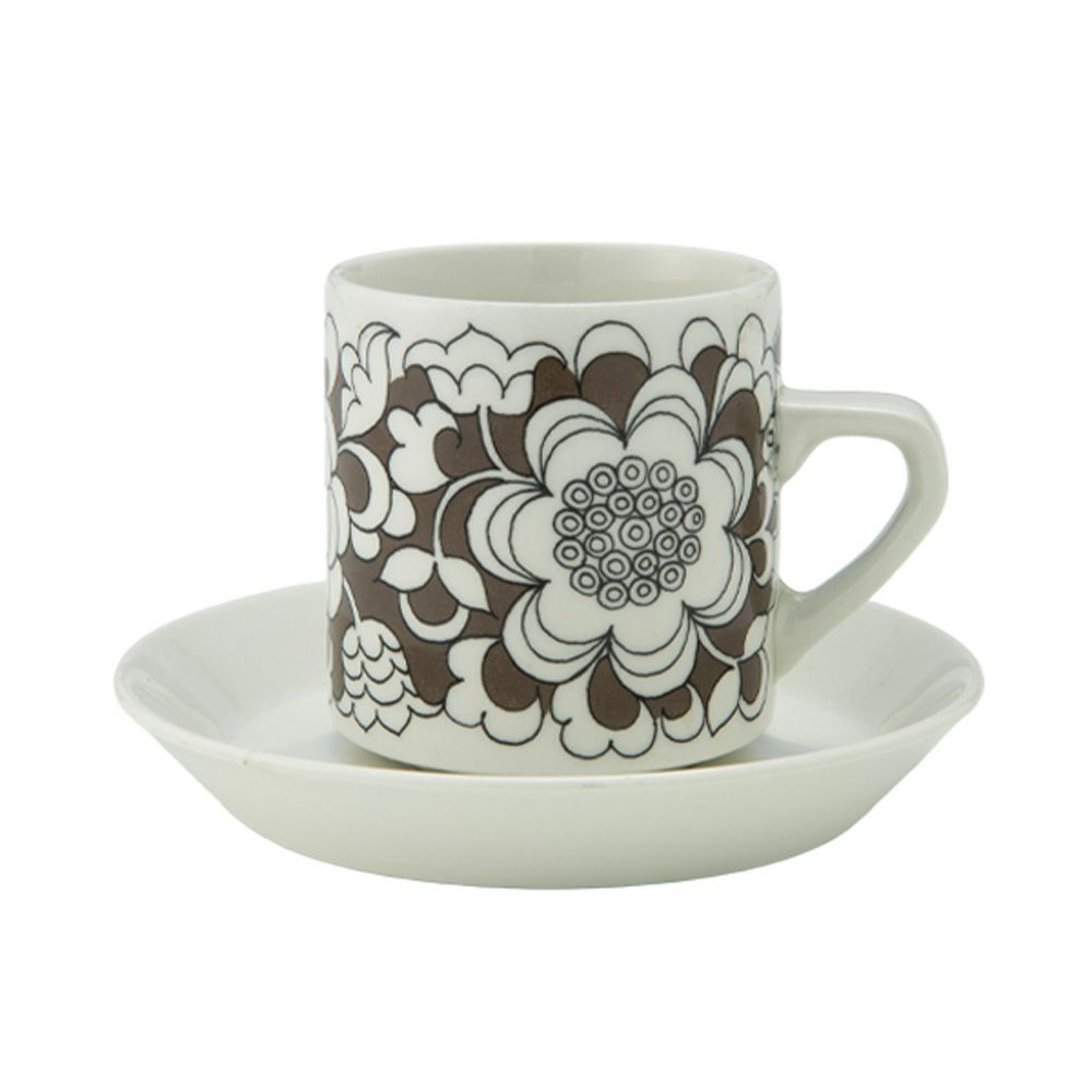 【1点限り】北欧ヴィンテージ アラビア（ARABIA） ガーデニア／Gardenia カップ＆ソーサー