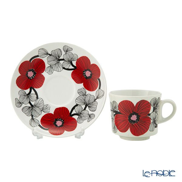 【1点限り】北欧ヴィンテージ アラビア（ARABIA） イソクッカ／Isokukka カップ＆ソーサー