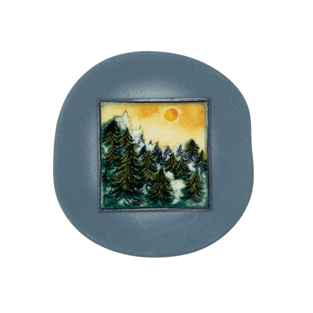 【1点限り】北欧ヴィンテージ アラビア（ARABIA） フォレスト ウォールプレート 11×11cm