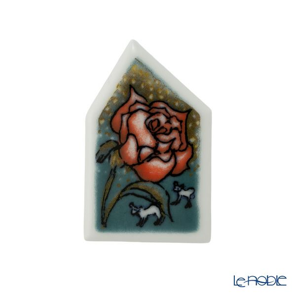 【1点限り】北欧ヴィンテージ アラビア（ARABIA）あなたにバラをあげたい ブローチ