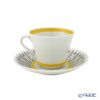 【1点限り】北欧ヴィンテージ ロールストランド（RORSTRAND）ブライトイエローリーフ コーヒーカップ＆ソーサー