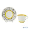 【1点限り】北欧ヴィンテージ ロールストランド（RORSTRAND）ブライトイエローリーフ コーヒーカップ＆ソーサー