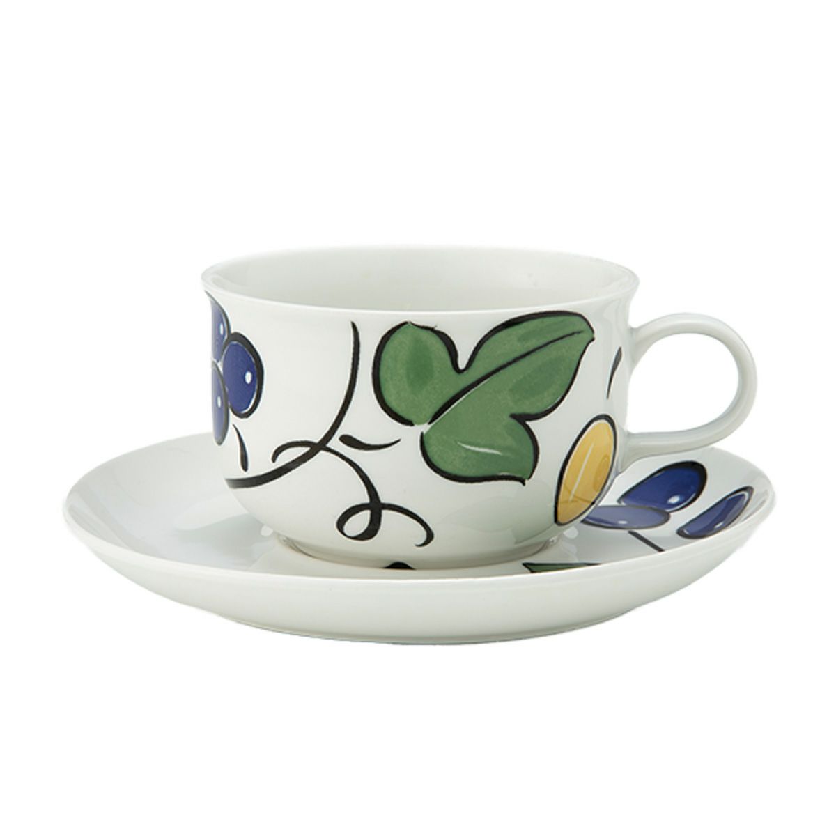 【1点限り】北欧ヴィンテージ ロールストランド（RORSTRAND）ポモナ／Pomona ティーカップ＆ソーサー