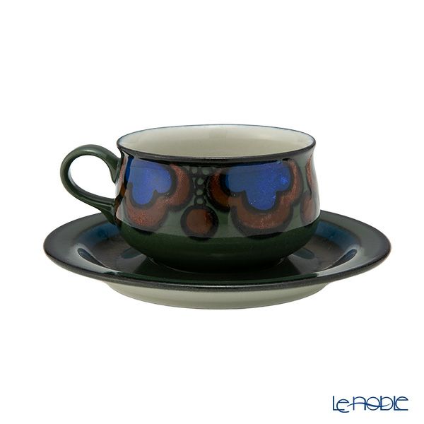 【1点限り】北欧ヴィンテージ アラビア（ARABIA） アトリエ カレワラ／Atelje Kalevala ティーカップ＆ソーサー