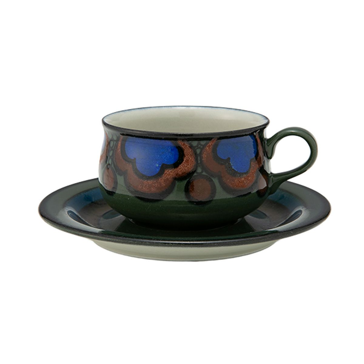 【1点限り】北欧ヴィンテージ アラビア（ARABIA） アトリエ カレワラ／Atelje Kalevala ティーカップ＆ソーサー