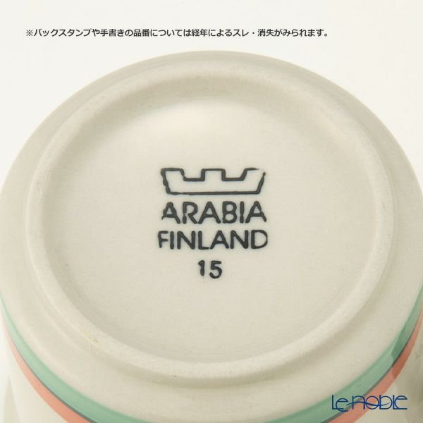 【1点限り】北欧ヴィンテージ アラビア（ARABIA） ミルヤ／Milja コーヒーカップ＆ソーサー