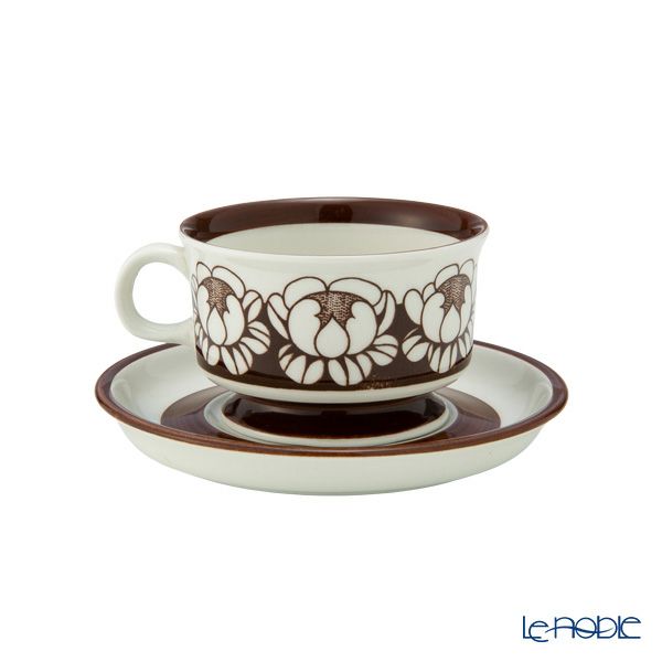 【1点限り】北欧ヴィンテージ アラビア（ARABIA） カトリッリ／Katrilli モカカップ＆ソーサー