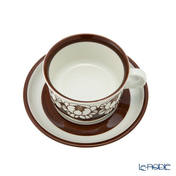 【1点限り】北欧ヴィンテージ アラビア（ARABIA） カトリッリ／Katrilli モカカップ＆ソーサー