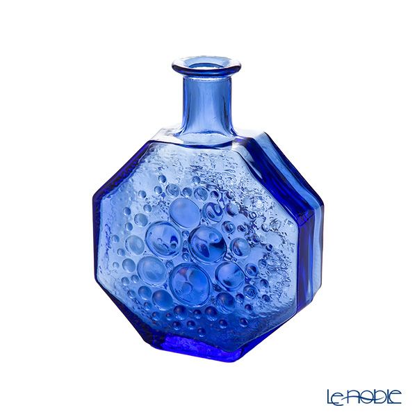 【1点限り】北欧ヴィンテージ リーヒマエンラシ（RIIHIMAEN LASI） ステラポラリス フラワーベース ブルー