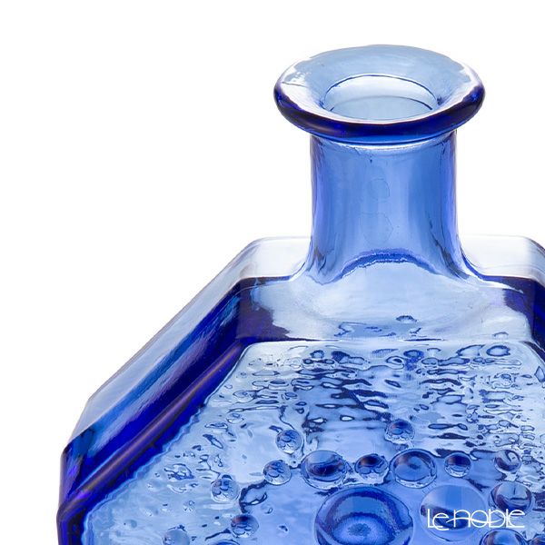 【1点限り】北欧ヴィンテージ リーヒマエンラシ（RIIHIMAEN LASI） ステラポラリス フラワーベース ブルー