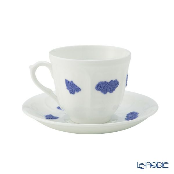 【1点限り】北欧ヴィンテージ グスタフスベリ（GUSTAVSBERG） ブラブロム／Bla Blom コーヒーカップ＆ソーサー